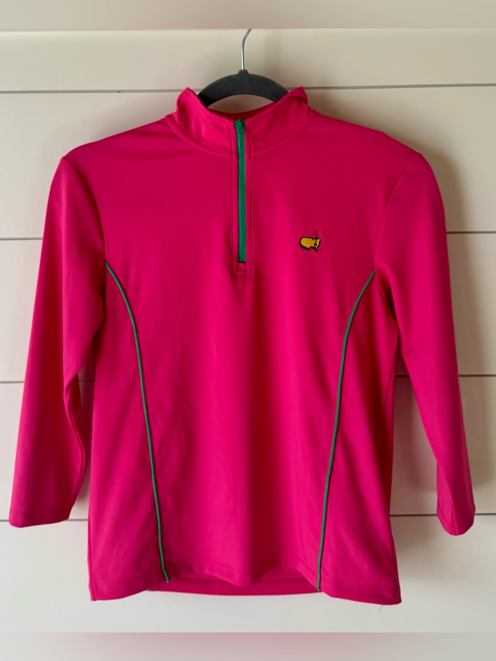 Masters kids Medium Tournament Pink 1/4 Zip Pullover